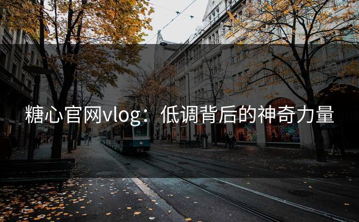 糖心官网vlog:低调背后的神奇力量 糖心官网vlog:低调背后的神奇力量