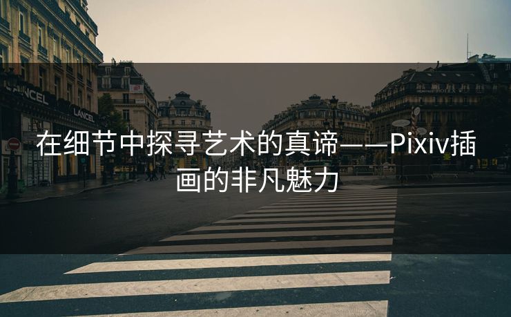 在细节中探寻艺术的真谛——Pixiv插画的非凡魅力